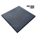 RUBBER SAFETY FLOORING ECO TILES (แผ่นยางกันกระแทก รุ่นเม็ด) GRAY SIZE 50x50x2.5CM WEIGHT 5KG 1Y.